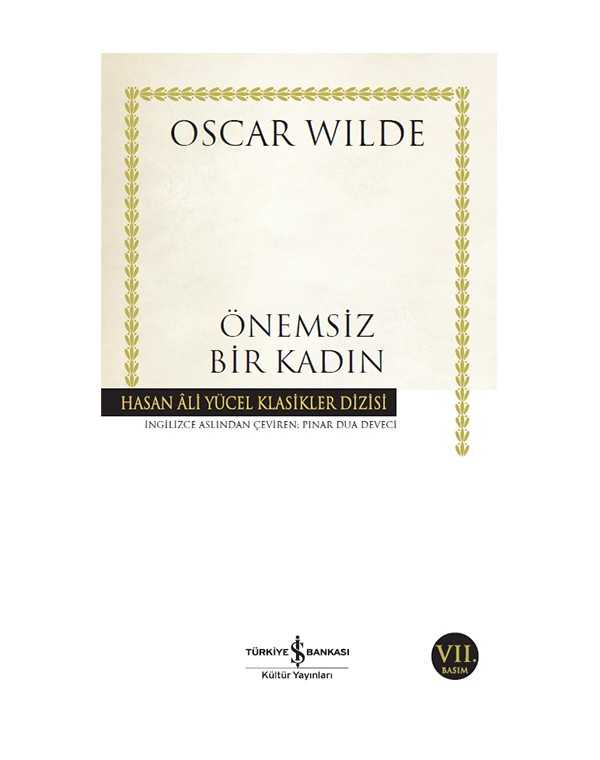 önmsiz bir kadın hasan ali - iş bankası yayınları