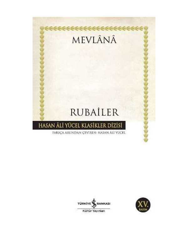 rubailer – mevlana – iş bankası yayınları