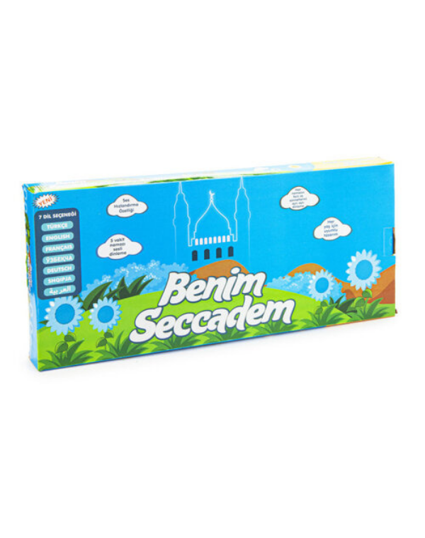 Benim Seccadem Çocuklar İçin Sesli Konuşan Namaz Kıldıran Seccade Mavi-2