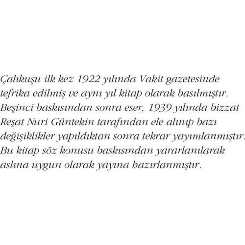 Çalıkuşu – Reşat Nuri Güntekin-1