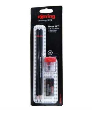 Rotring Sınav Seti 2b Sınav Kalemi 2 Li + Silgi + Kalemtıraş