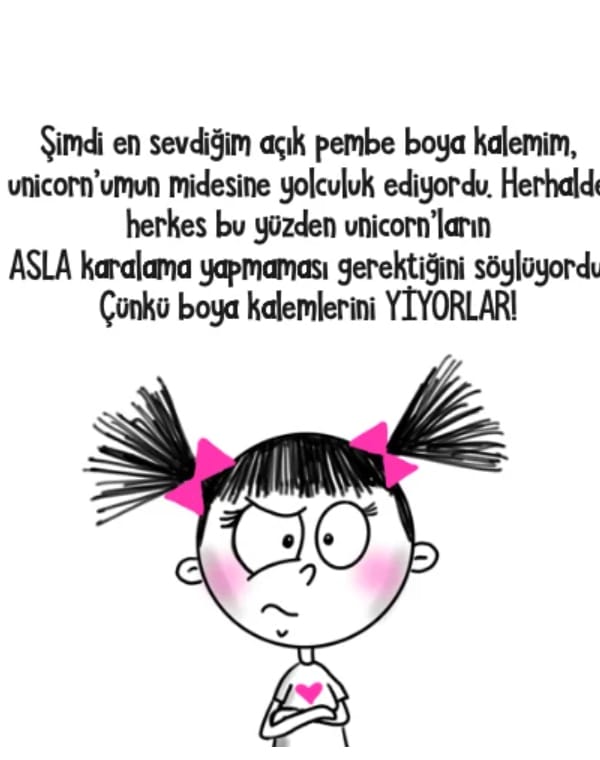 ic asla bir unicorn karalama