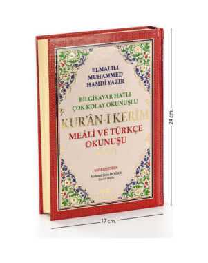 Kur'an-ı Kerim Meali ve Türkçe Okunuşu Üçlü Orta Boy